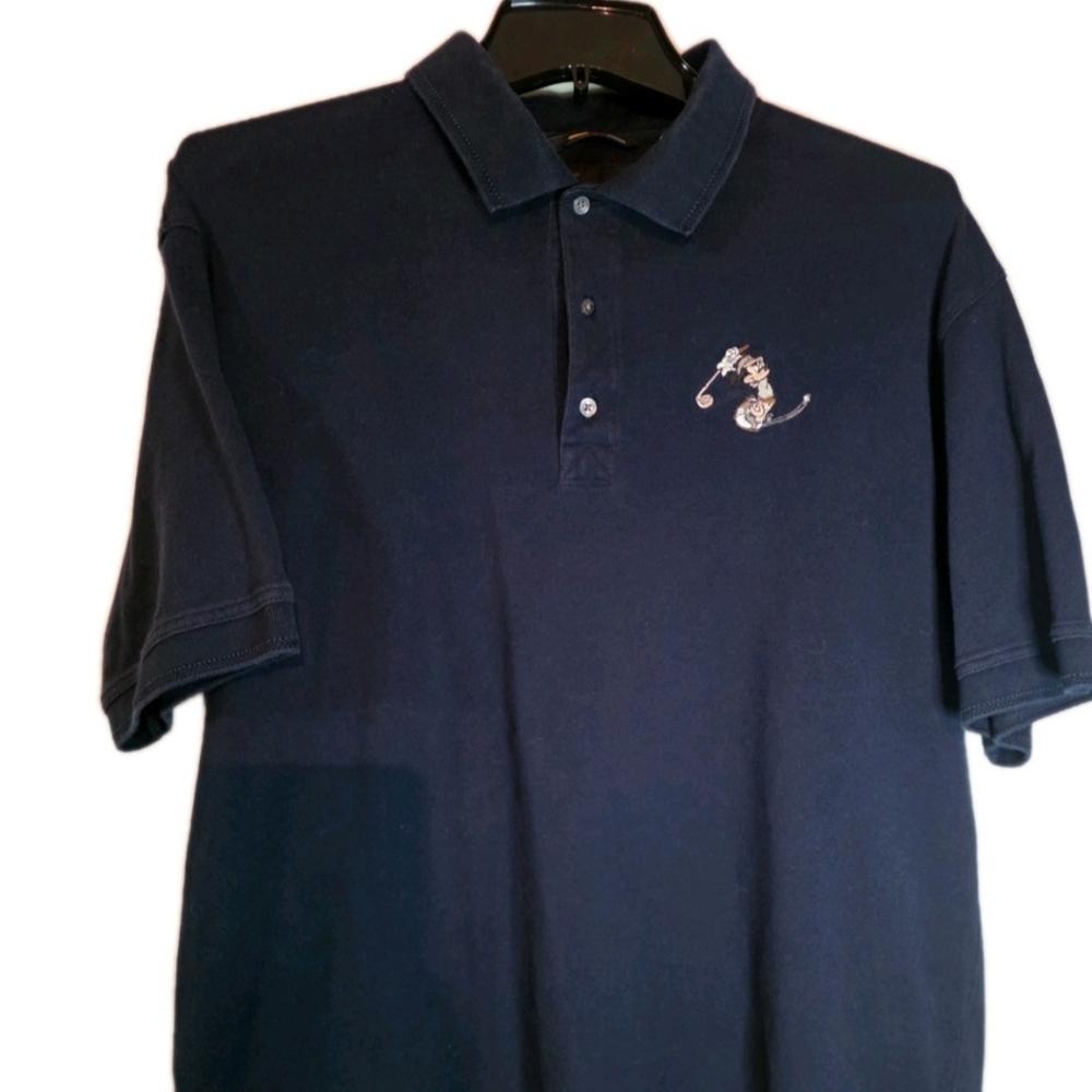 Mickey Mouse Golf Polo Greg Norman Mens XXL Navy Blue